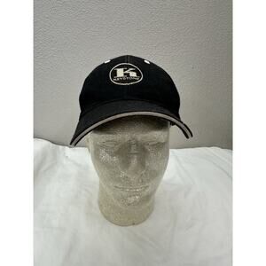 Otto Headwear Baseball Hat Keystone ISO 9001 Certified Black Tan Logo Adjustable